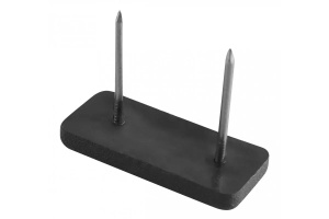 Piciorus dreptunghiular din plastic cu 2 cuie