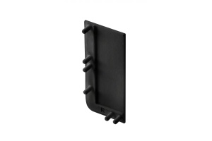 Capac pentru profil L - complet, sistem VELLO fara maner cu functie LED, negru dreapta 1buc