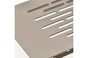 Grilă de ventilație din aluminiu 80x480, antracit deschis - Img 3