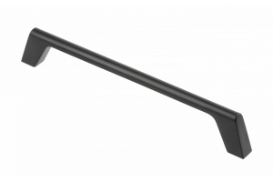 Mâner din zamac OCTAVIO, 128 mm, negru mat