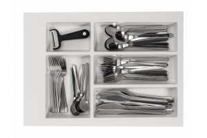 Organizator tacamuri 400mm AXISPACE pt sertarele AXISPRO alb - Img 3
