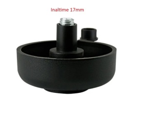 Picior din plastic reglabil H17MM NEGRU