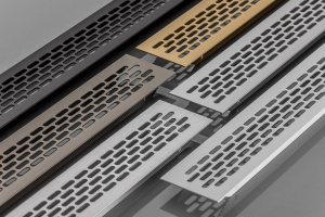 Grila de ventilație pentru bucătărie 484x60mm , antracit deschis - Img 3