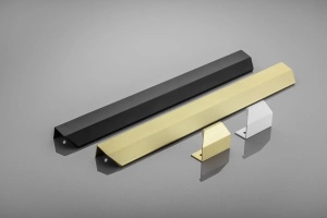 Mâner mobilă GTV TREX CROSS, C=32 mm, L=50 mm, Al, auriu deschis periat - Img 2