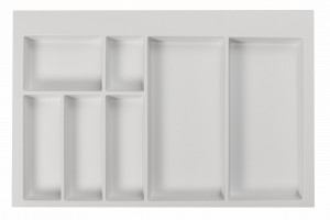 Organizator tacamuri 800 AXISPACE pt sertarele AXISPRO alb - Img 2
