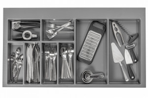 Organizator tacamuri 900mm AXISPACE pt sertarele AXISPRO antracit - Img 4