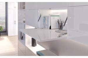 Profil colt aplicat de aluminiu L=2 m GLAX, argintiu, pentru bandă LED - Img 3