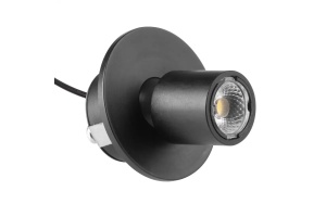 Corp de iluminat LED POINT MINI, DC12V, 0.5 W, 40 lm, 4000K, cablu mini AMP 2 m, negru
