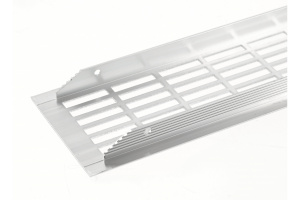 Grila de ventilație pentru bucătărie 480x80mm , otel periat - Img 2