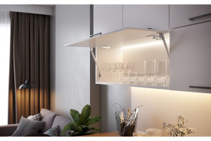 Profil colt aplicat de aluminiu L=2 m GLAX, argintiu, pentru bandă LED - Img 4