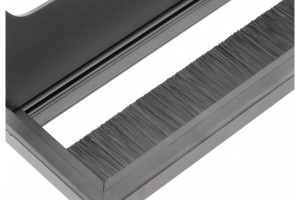 Trecere cablu Merida rectangular, 80x160mm, negru - Img 3