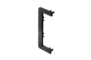 Capac pentru profil C, incomplet, sistem VELLO fara maner cu functie LED, negru 1buc