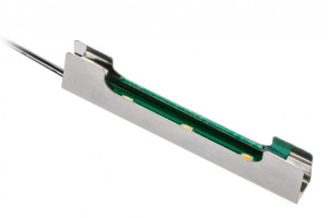 Clip de metal pentru bandă LED montat pe raft de sticlă 8mm, MINI AMP cu cablu 2m, 0,24W, alb rece