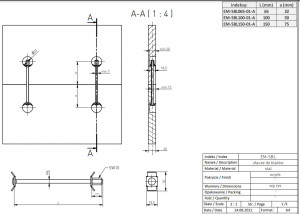 Conector cu șurub L=150mm pentru blaturi - Img 2