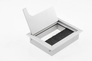 Trecere cablu Merida rectangular, 80x100mm, aluminiu - Img 3