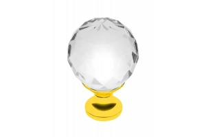 Buton Zamak Crystal Palace A 30mm aur + CRISTAL