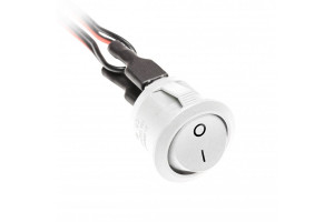 Întrerupător ON-OFF, 36W, MINI AMP cu cablu 2x 0,14m, alb