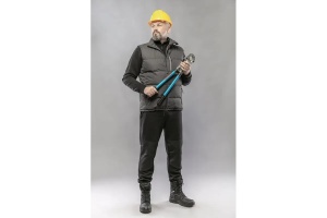 Pantaloni de trening bumbac negru MURG 2XL - Img 5