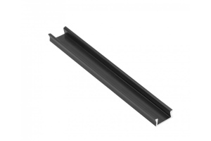 Profil banda LED din aluminiu aplicat GLAX Mini negru 3,05 m