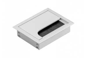 Trecere cablu Merida rectangular, 80x100mm, aluminiu