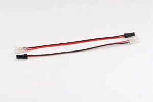 Conector transparent pentru benzi LED COB cu cablu de 15 cm, mini AMP mascul