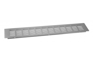 Grila de ventilație din aluminiu , 80x500 mm, culoare inox