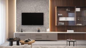 Mâner mobilă GTV NYXA, C=192 mm, L=202 mm, ZnAl, negru mat - Img 2