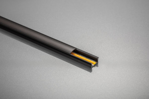 Profil banda LED din aluminiu aplicat GLAX Mini negru 3,05 m - Img 6