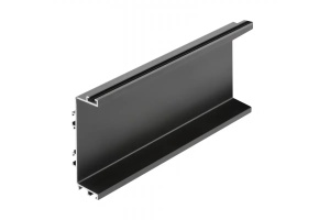 Profil orizotal Gola tip C, 4.1m, LED (VELLO), negru mat