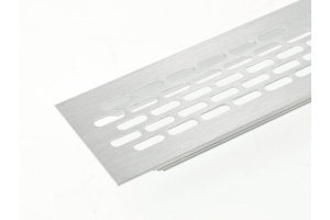Grila de ventilație pentru bucătărie 484x60mm , otel periat - Img 3