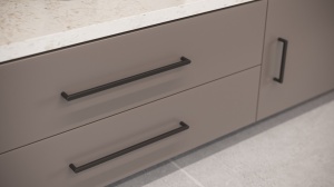 Mâner mobilă GTV NYXA, C=192 mm, L=202 mm, ZnAl, negru mat - Img 3