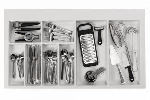 Organizator tacamuri 900mm AXISPACE pt sertarele AXISPRO alb - Img 4