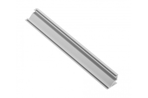 Profil colt aplicat de aluminiu GLAX, argintiu , L=3m pentru banda led