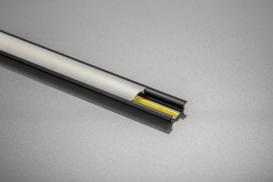 Profil din aluminiu LED GLAX negru mat 2 m (încastrat) - Img 2