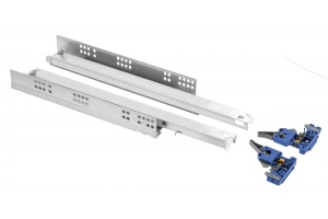 Glisieră MODERN SLIDE 3D PRO , sub sertar, L=300 cu amortizare, cu extragere totală, pt pal 18mm