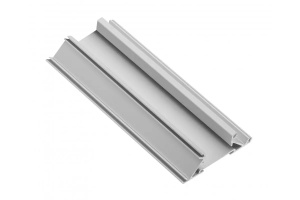 Profil led dublu montare in cantul materialului 19mm x 3m , GLAX argintie aluminiu
