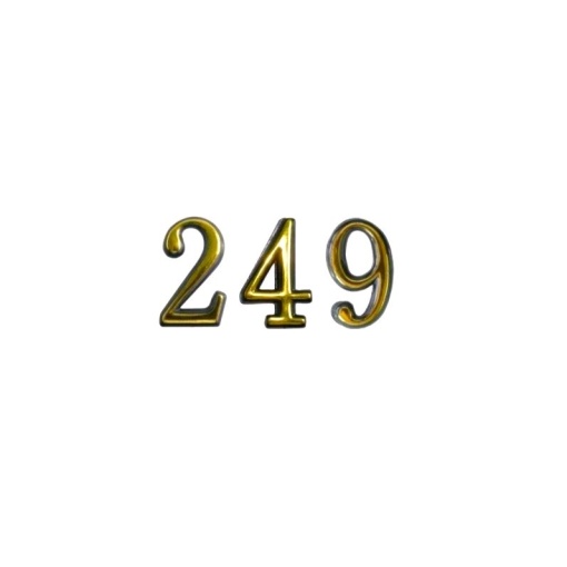 Numere autoadezive 0-9 Gold
