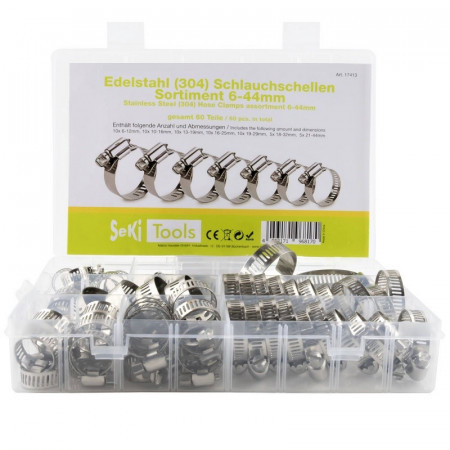 Sortiment coliere furtun 6-44mm 60 bucati