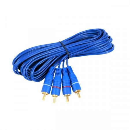 Cablu 2x RCA - 2x RCA Blue 3M