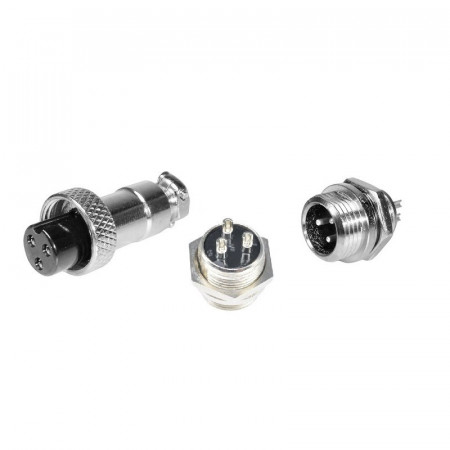Set mufe NC3 (XLR3) 50V/10A mama / tata 3 pini
