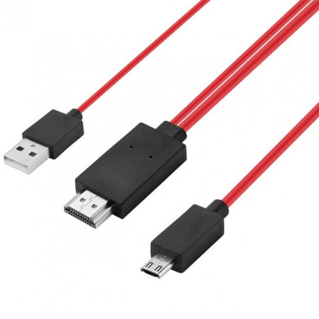 Cablu adaptor MHL micro USB la HDMI