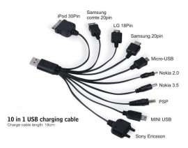 10 in 1 USB Universal Multi Charging Cable