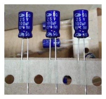 100uF/25V Samwha
