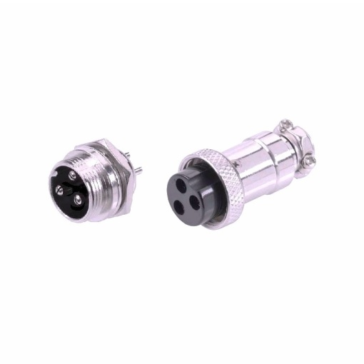 Set mufe NC3 (XLR3) 80V/15A mama / tata 3 pini