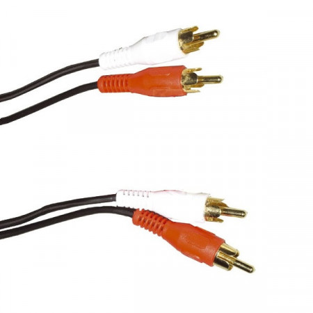 Cablu 2 RCA - 2 RCA 2.5M Gold