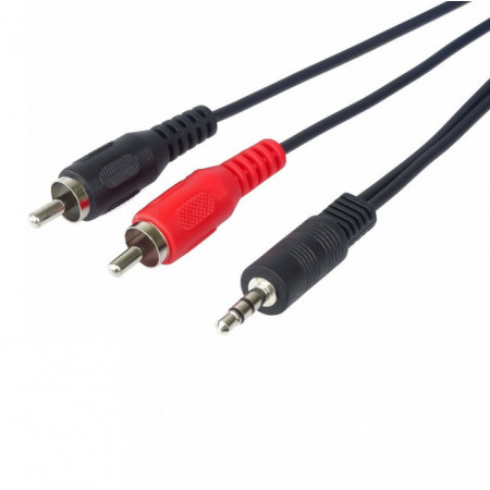 Cablu Jack 3,5mm / 2x RCA M/M 1,8m