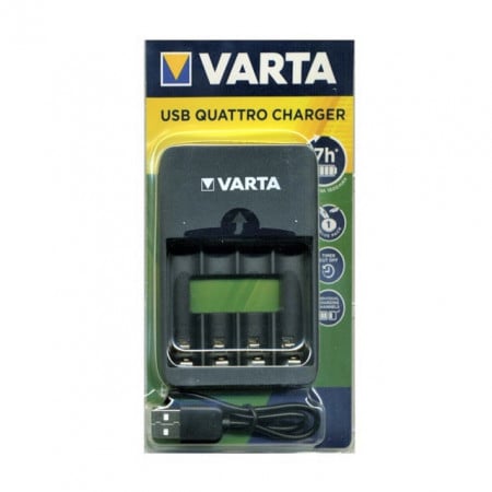 Incarcator 4x R3 / R6 2600mA USB Varta