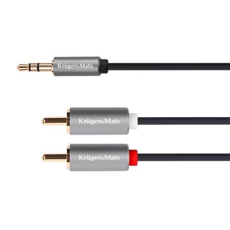 Cablu Jack 3,5 / 2x RCA 1,8M K&M Gold