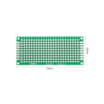 Cablaj test prototip 30x70mm (dublu placat)