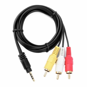 Cablu AV Jack 3,5mm / 3x RCA tata 1,5m